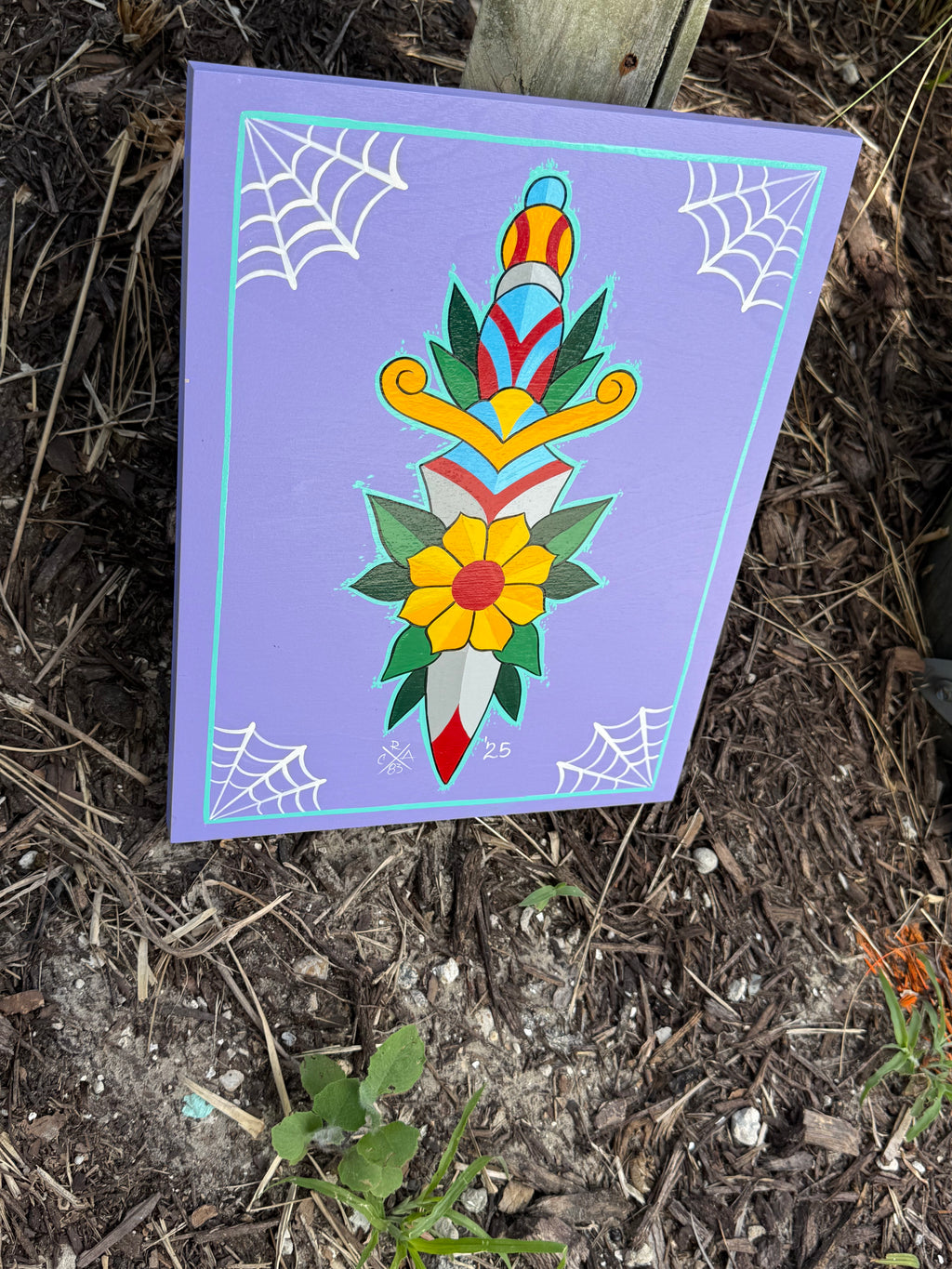 American Traditional Dagger Painting