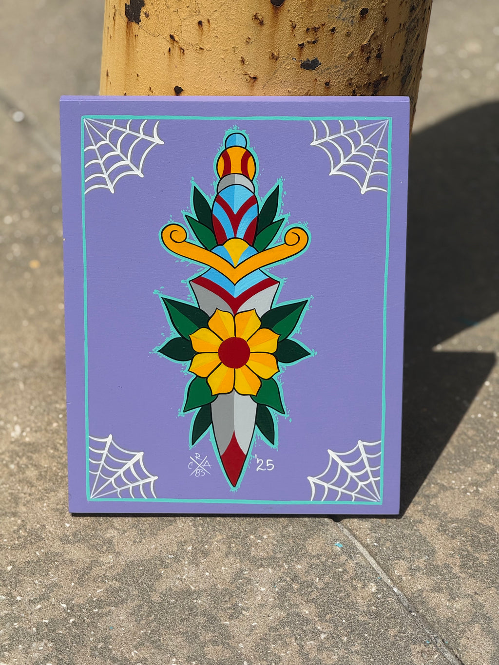 American Traditional Dagger Painting