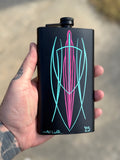 Pinstriped 12 Ounce Hip Flask