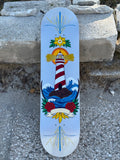Hand Painted Lighthouse Skateboard Deck