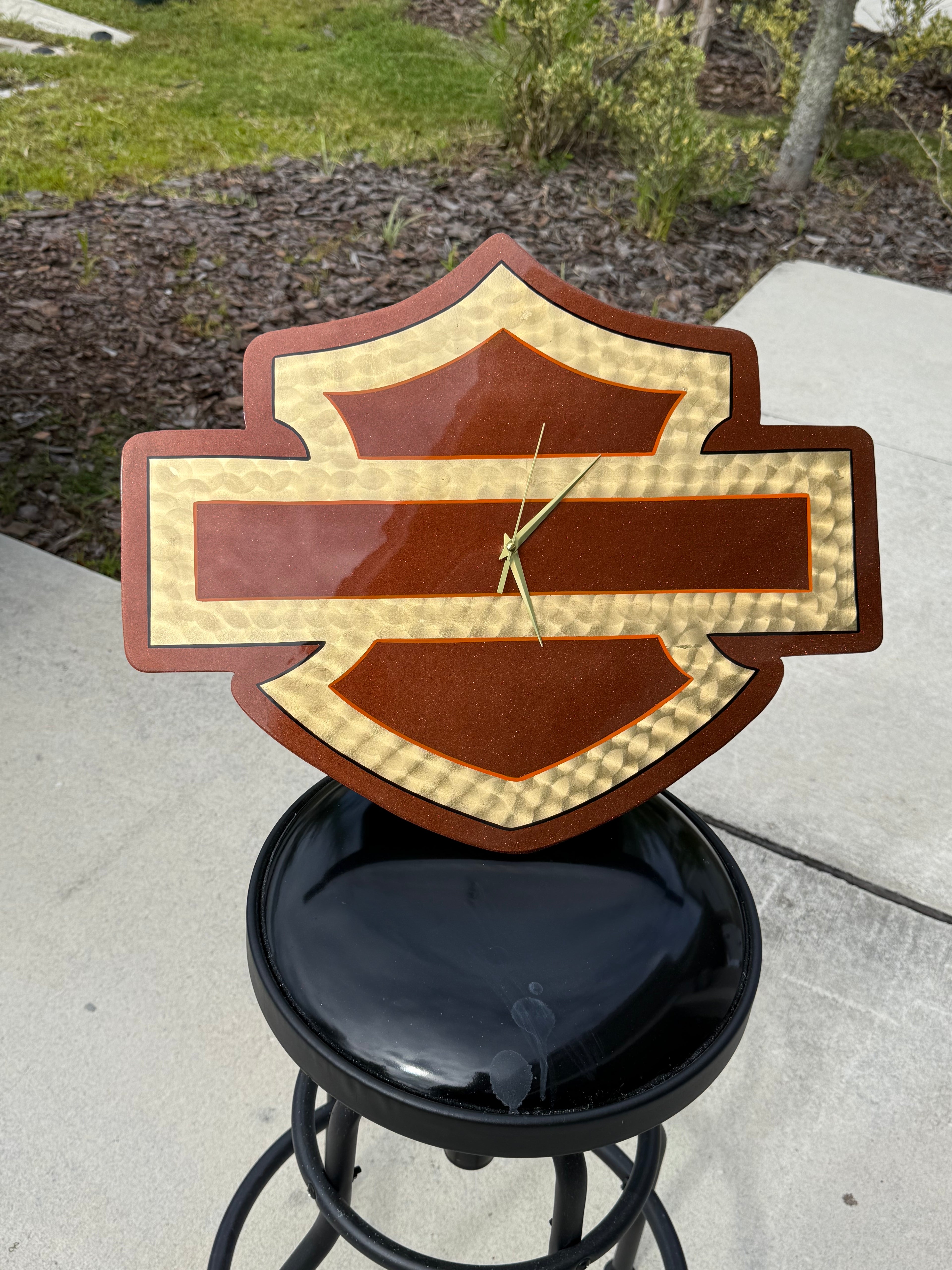 Hand Made HD Shield Clock
