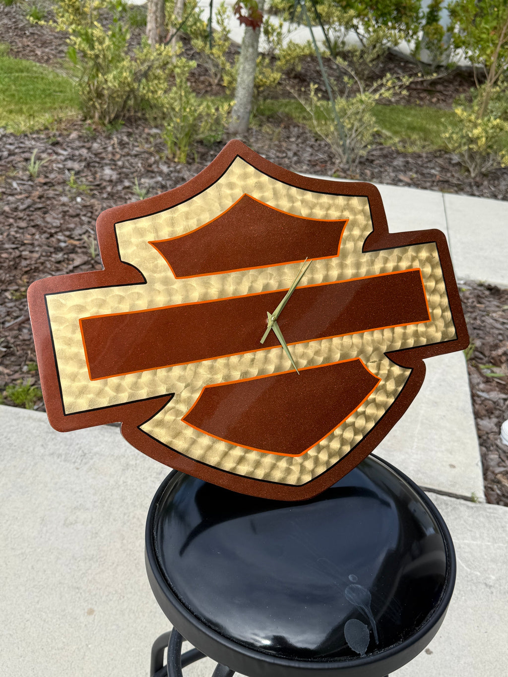 Hand Made HD Shield Clock