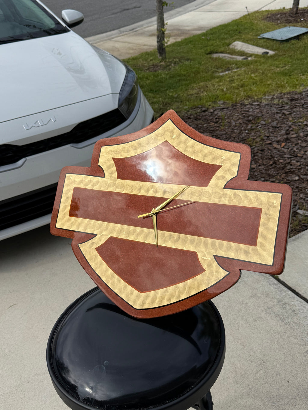 Hand Made HD Shield Clock